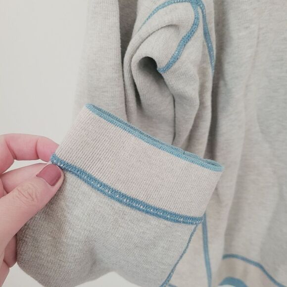 Tommy Bahama Flipshore Abaco Reversible Sweater Size Large Grey & Blue - Picture 6 of 8